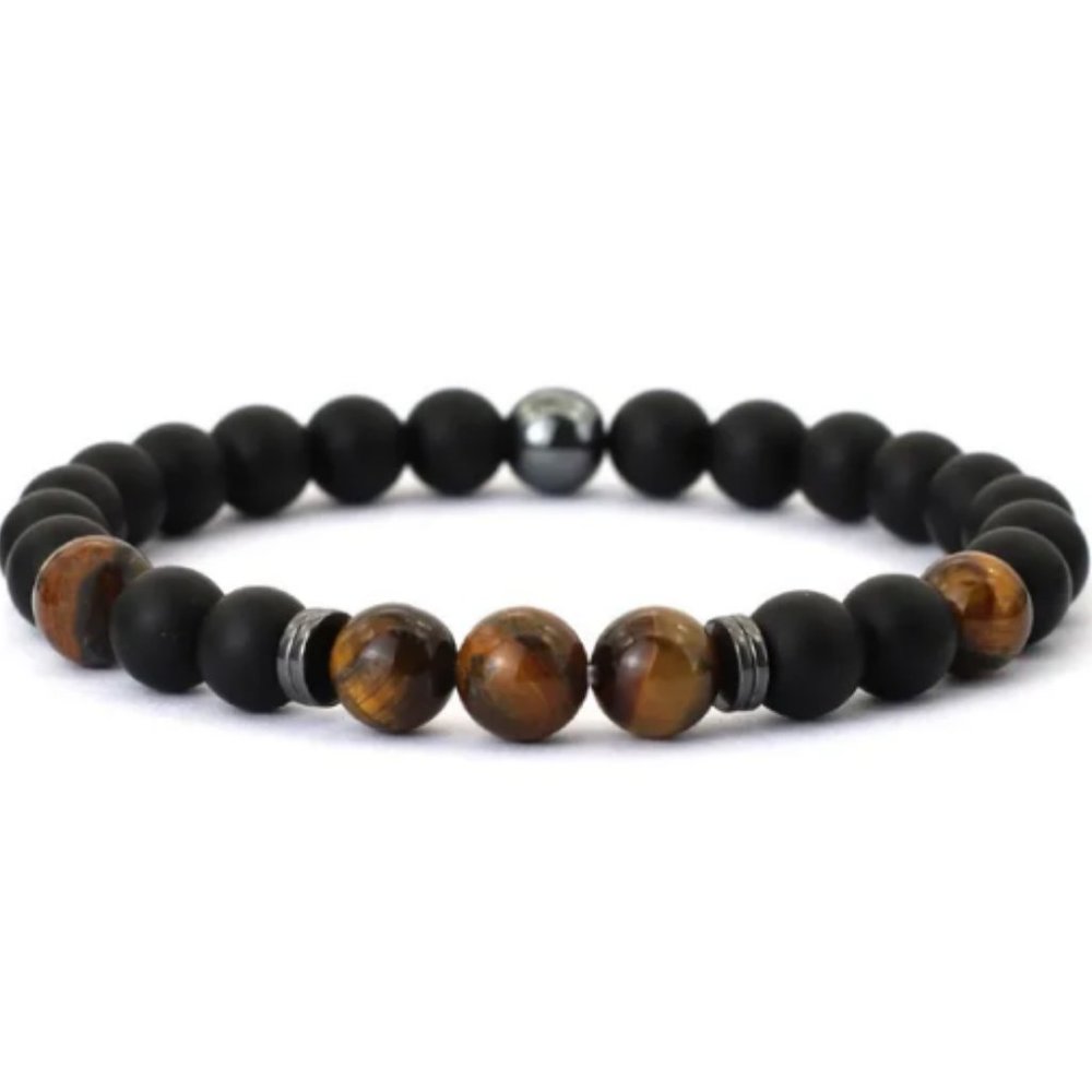 Onyx Bracelet,Gemstones Beads Bracelet,Good Luck Bracelet,Gift for Her,for Him